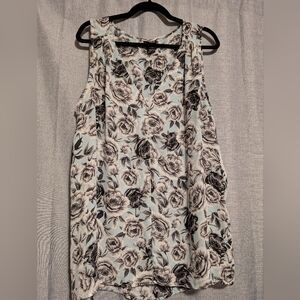 Sleeveless Floral Torrid Blouse